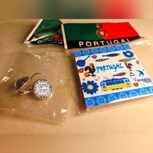 Portugal Earrings & Magnet